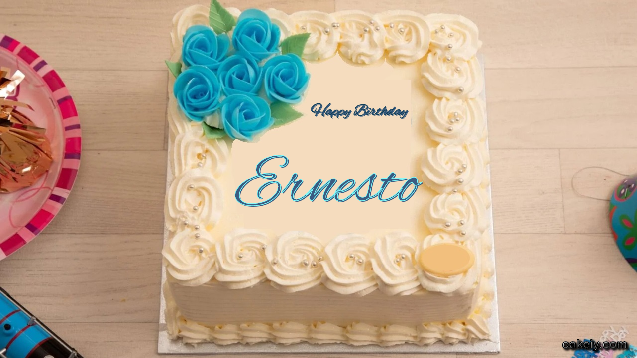 🎂 Happy Birthday Ernesto Cakes 🍰 Instant Free Download