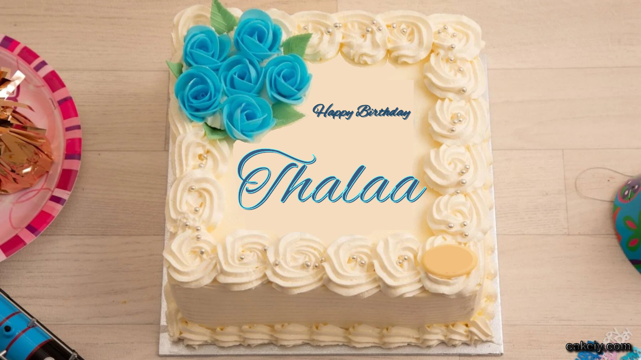  Happy Birthday Thalaa Cakes  Instant Free Download