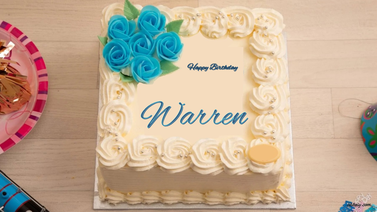 🎂 Happy Birthday Warren Cakes 🍰 Instant Free Download