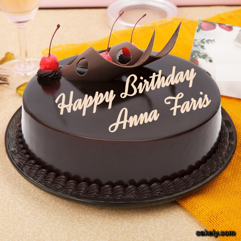 Black Chocolate with Cherry for Anna Faris