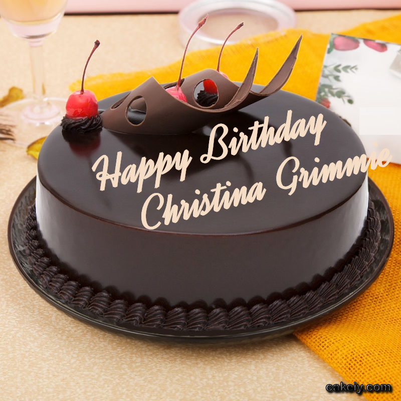 Black Chocolate with Cherry for Christina Grimmie