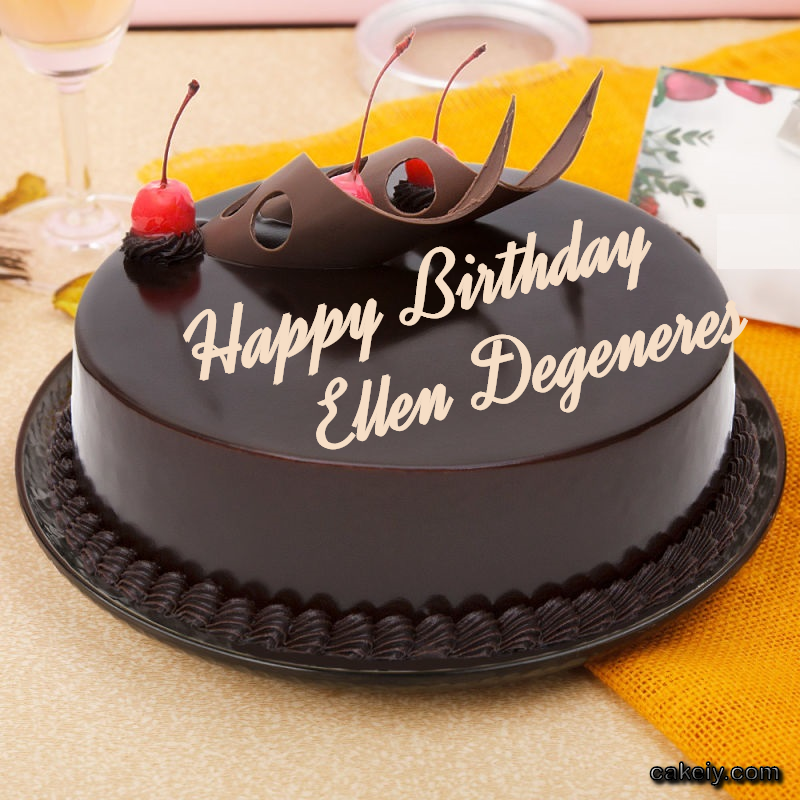 Black Chocolate with Cherry for Ellen Degeneres