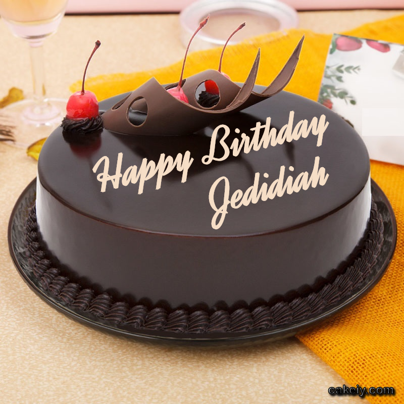 Black Chocolate with Cherry for Jedidiah