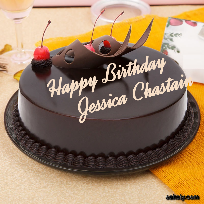 Black Chocolate with Cherry for Jessica Chastain