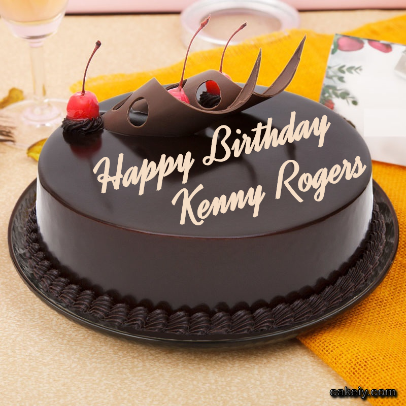 Black Chocolate with Cherry for Kenny Rogers