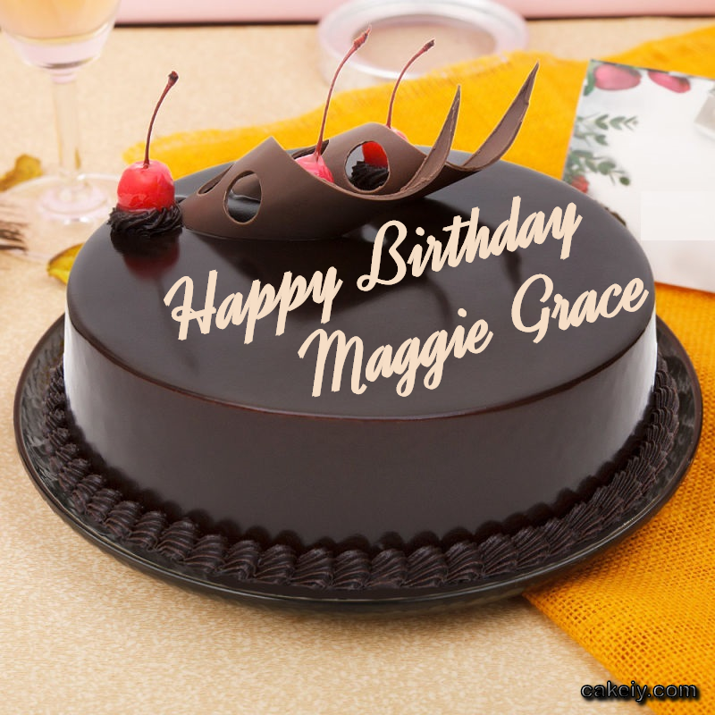 Black Chocolate with Cherry for Maggie Grace p