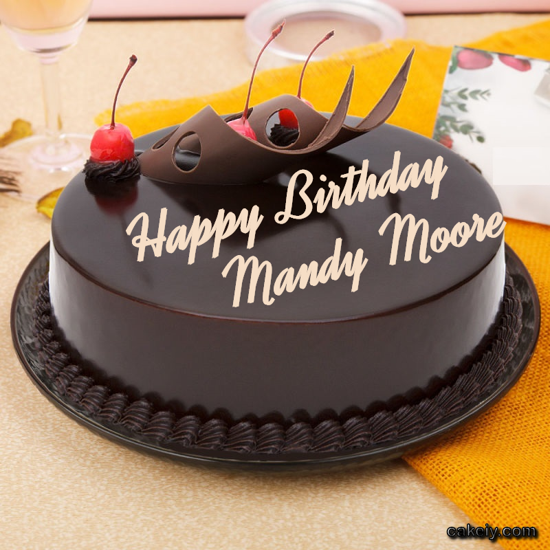 Black Chocolate with Cherry for Mandy Moore
