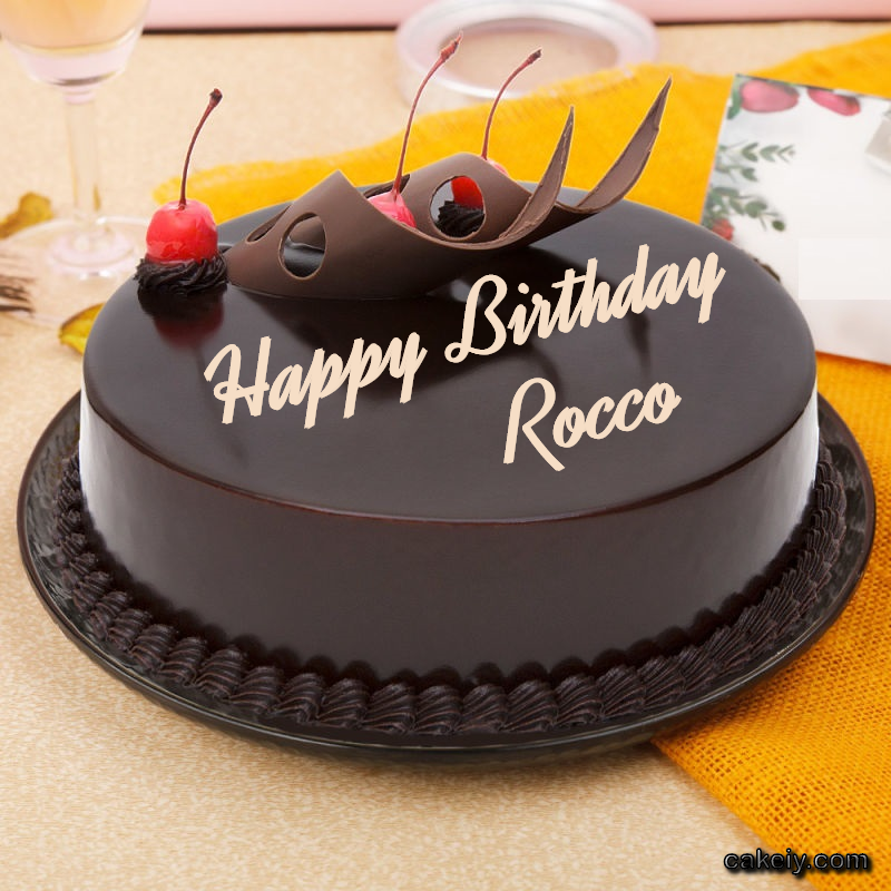 Black Chocolate with Cherry for Rocco p