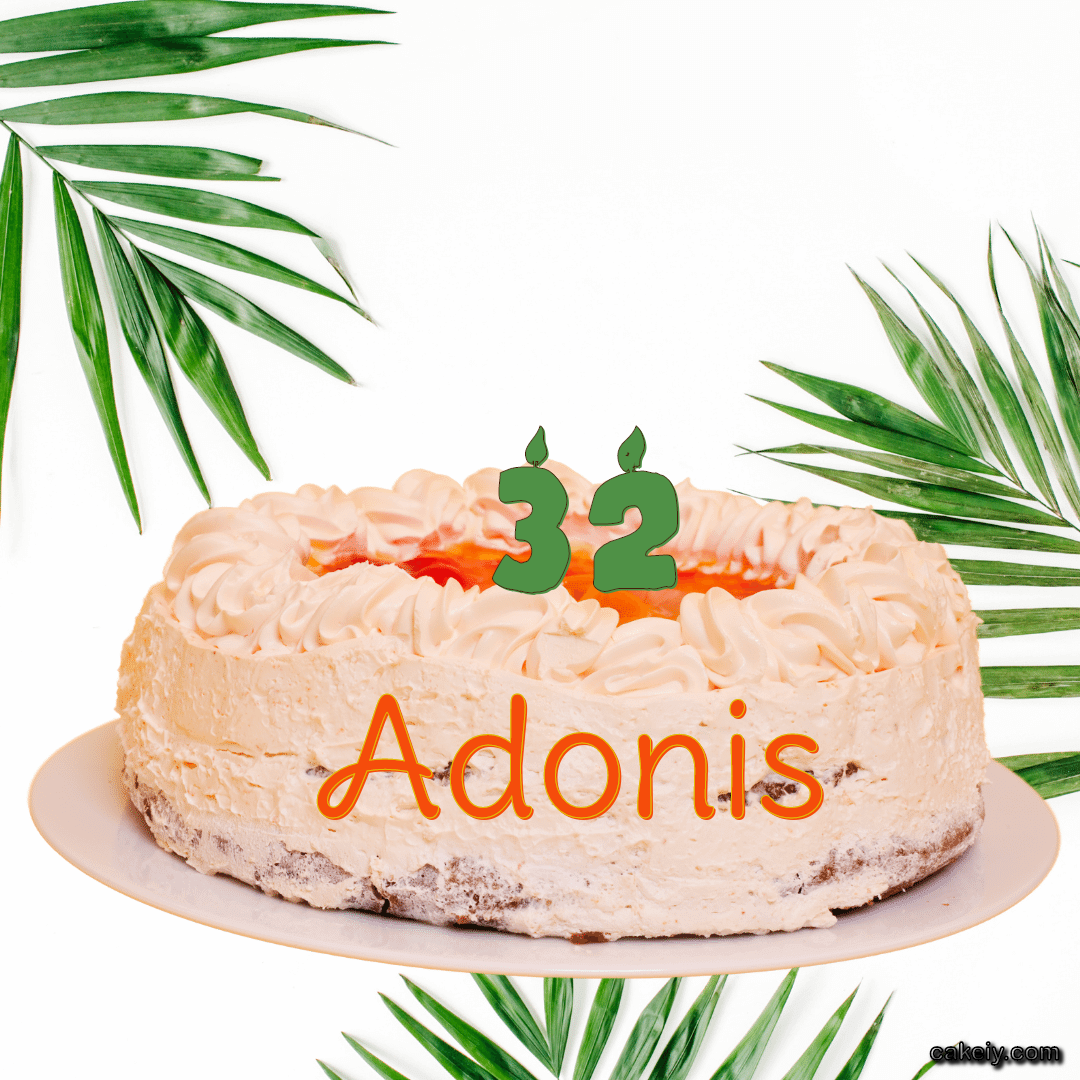 Butter Nature Theme Cake for Adonis