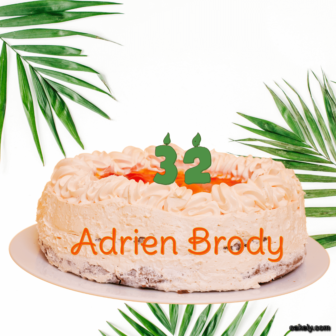Butter Nature Theme Cake for Adrien Brody