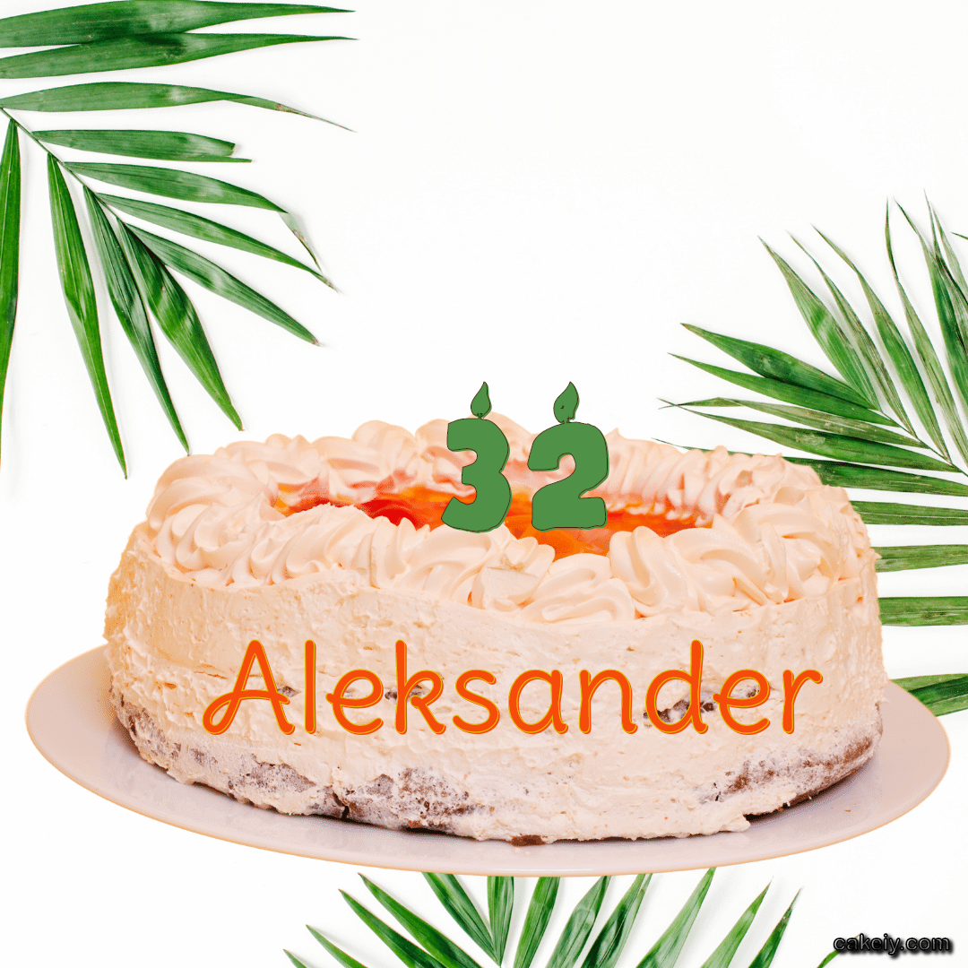 Butter Nature Theme Cake for Aleksander