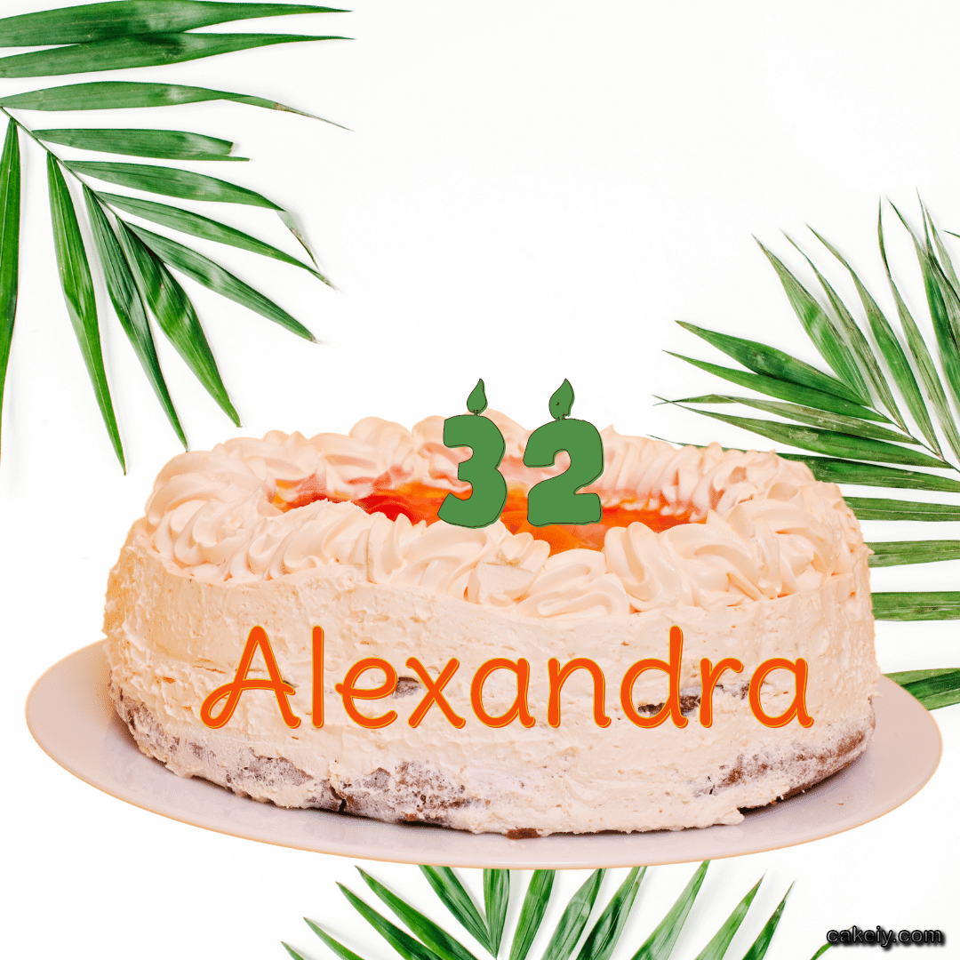 Butter Nature Theme Cake for Alexandra
