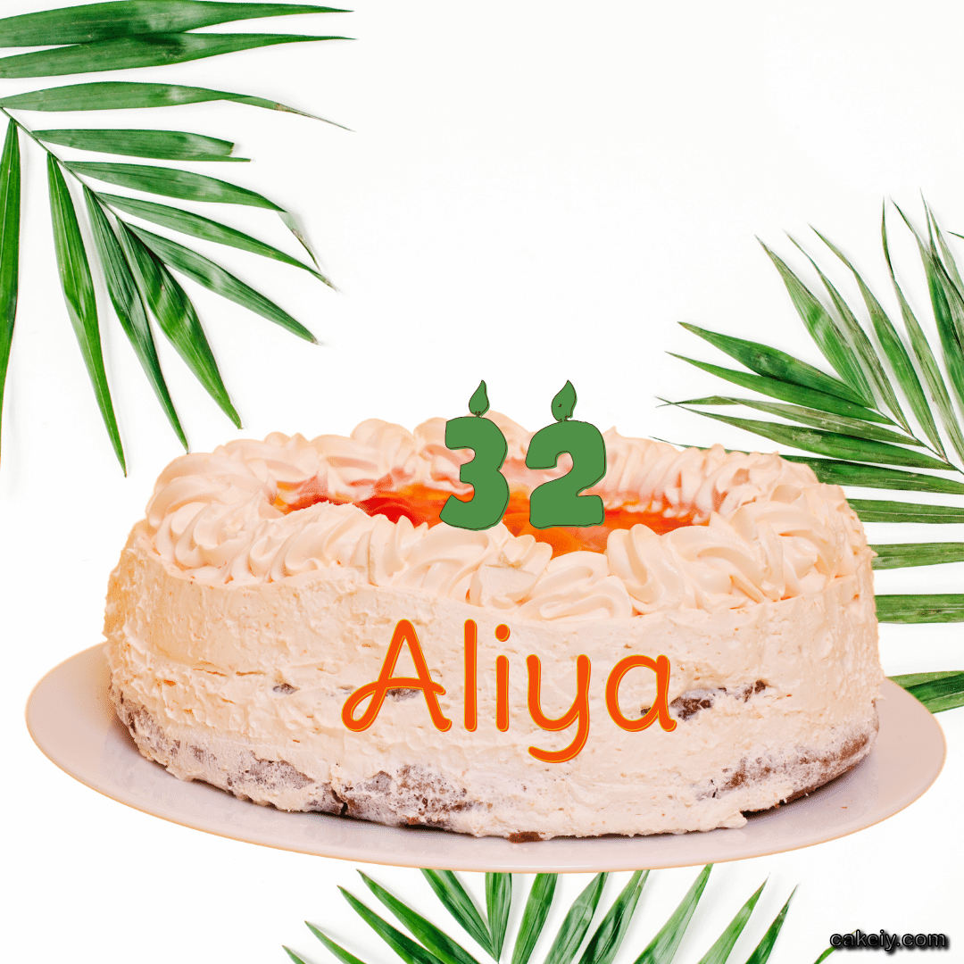 Butter Nature Theme Cake for Aliya