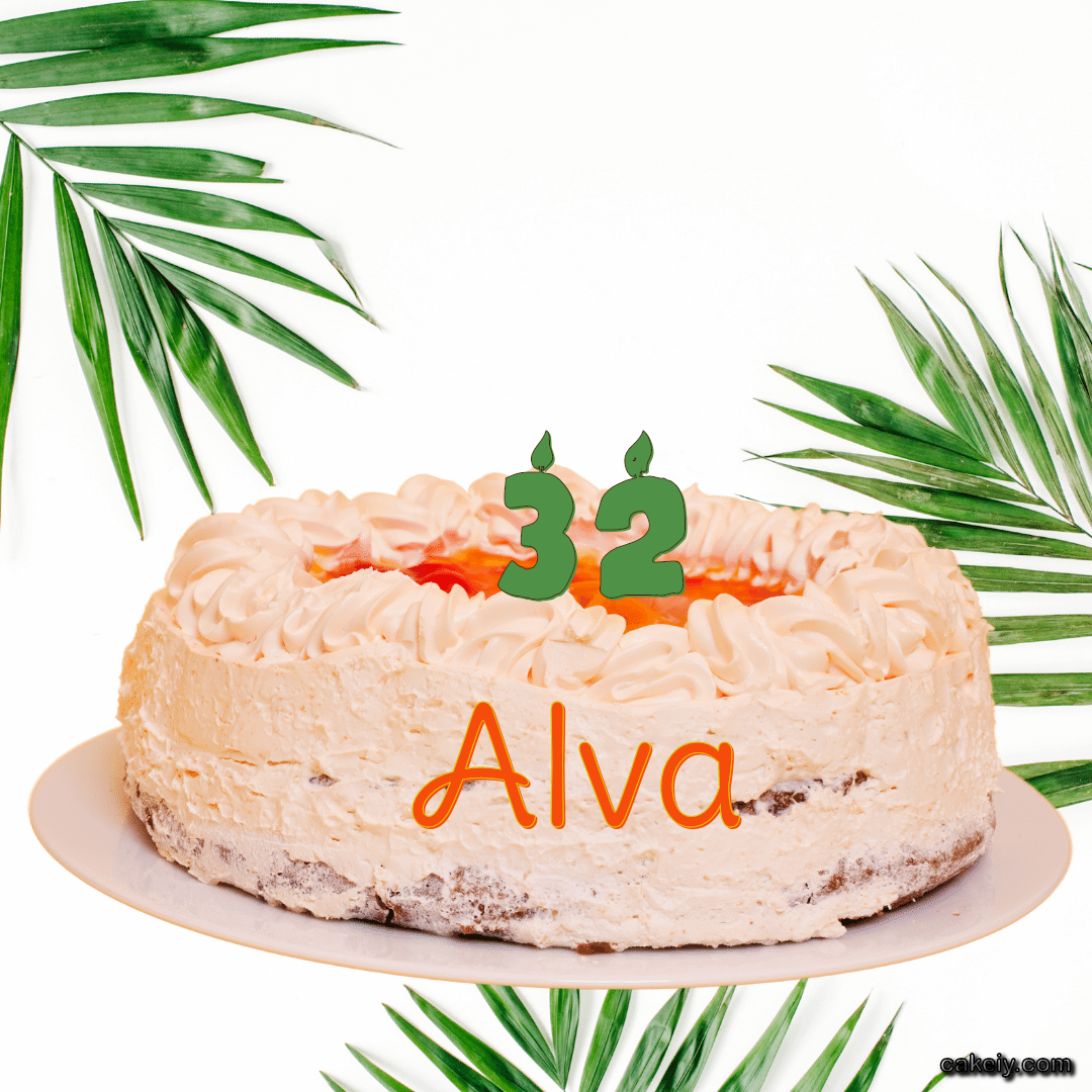 Butter Nature Theme Cake for Alva