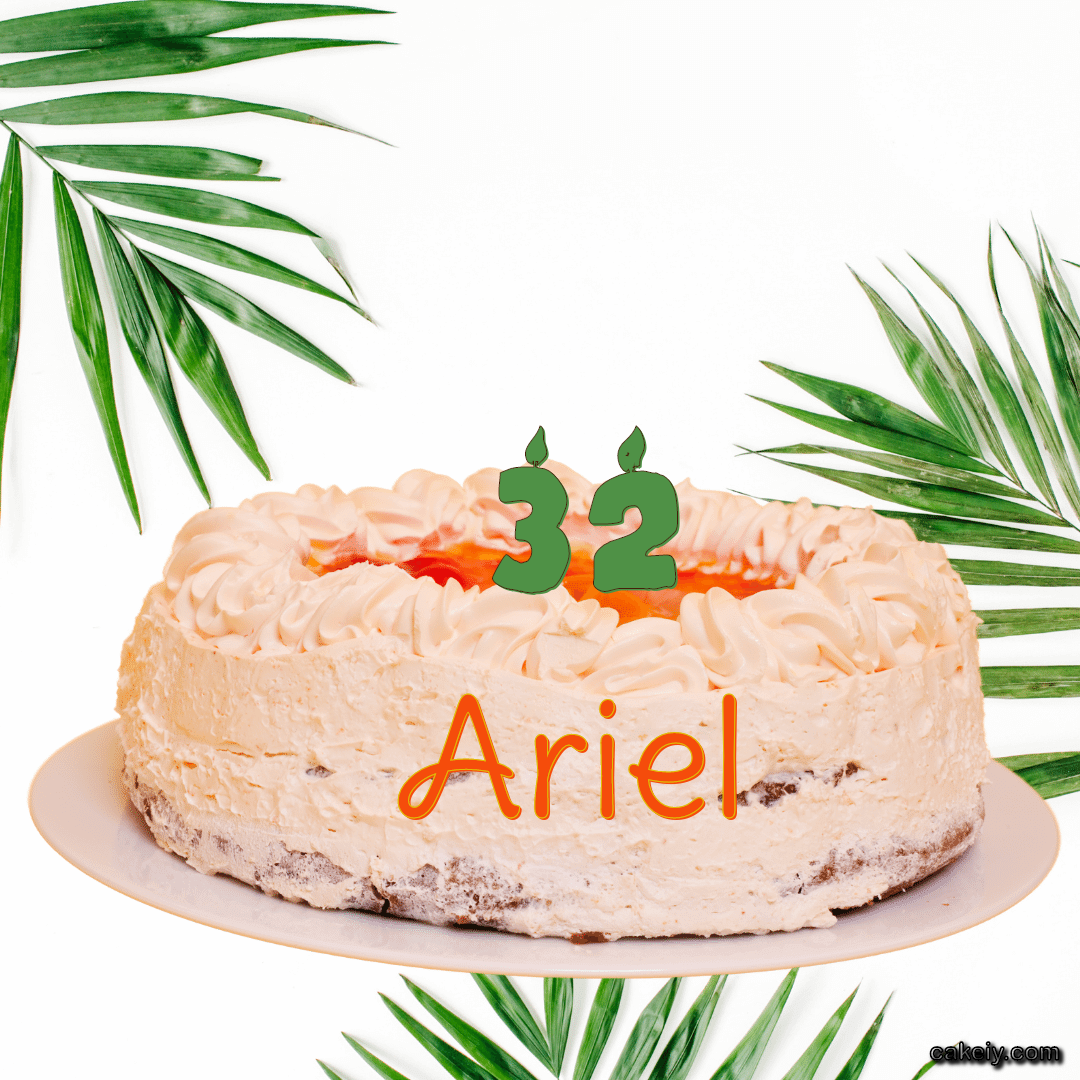 Butter Nature Theme Cake for Ariel