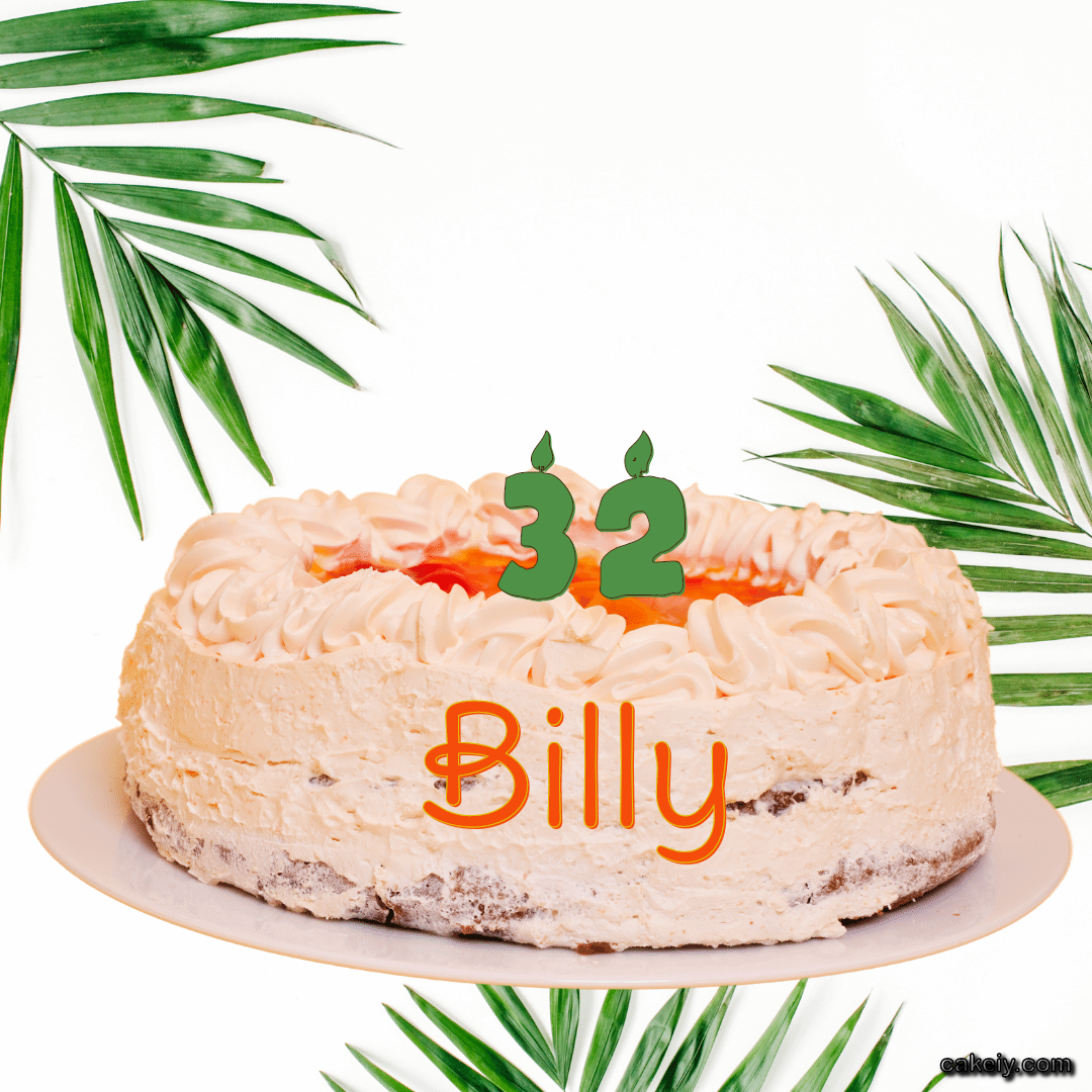 Butter Nature Theme Cake for Billy