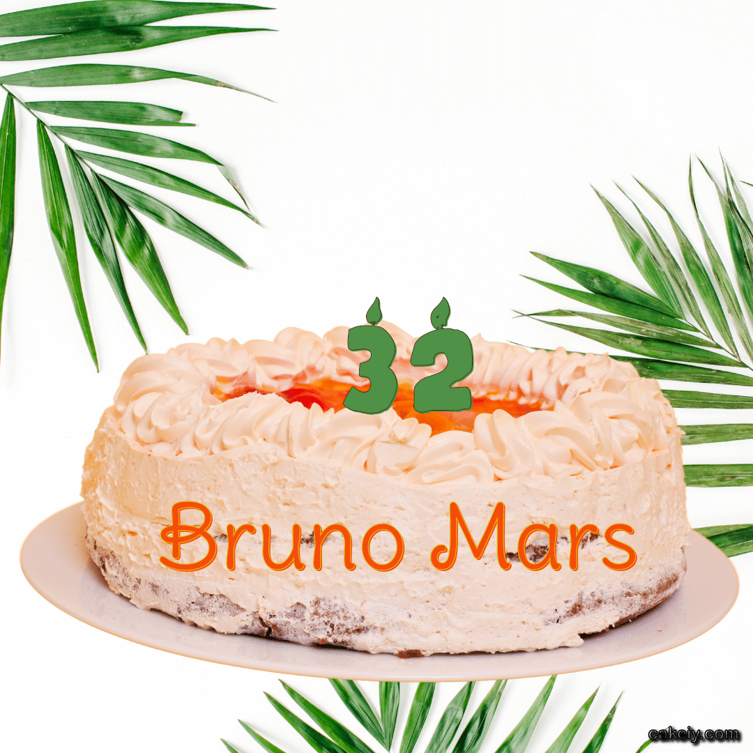 Butter Nature Theme Cake for Bruno Mars