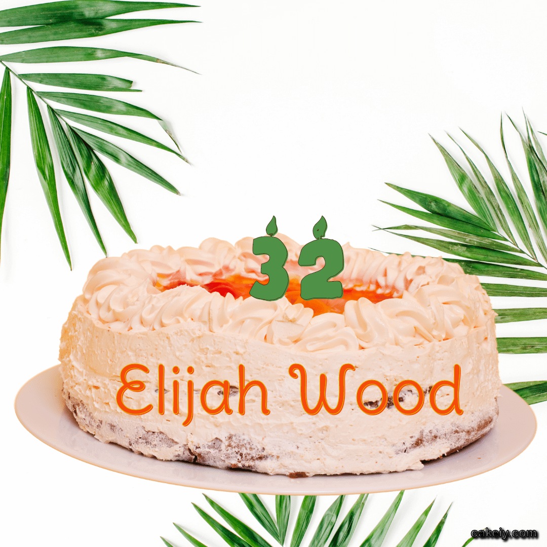 Butter Nature Theme Cake for Elijah Wood