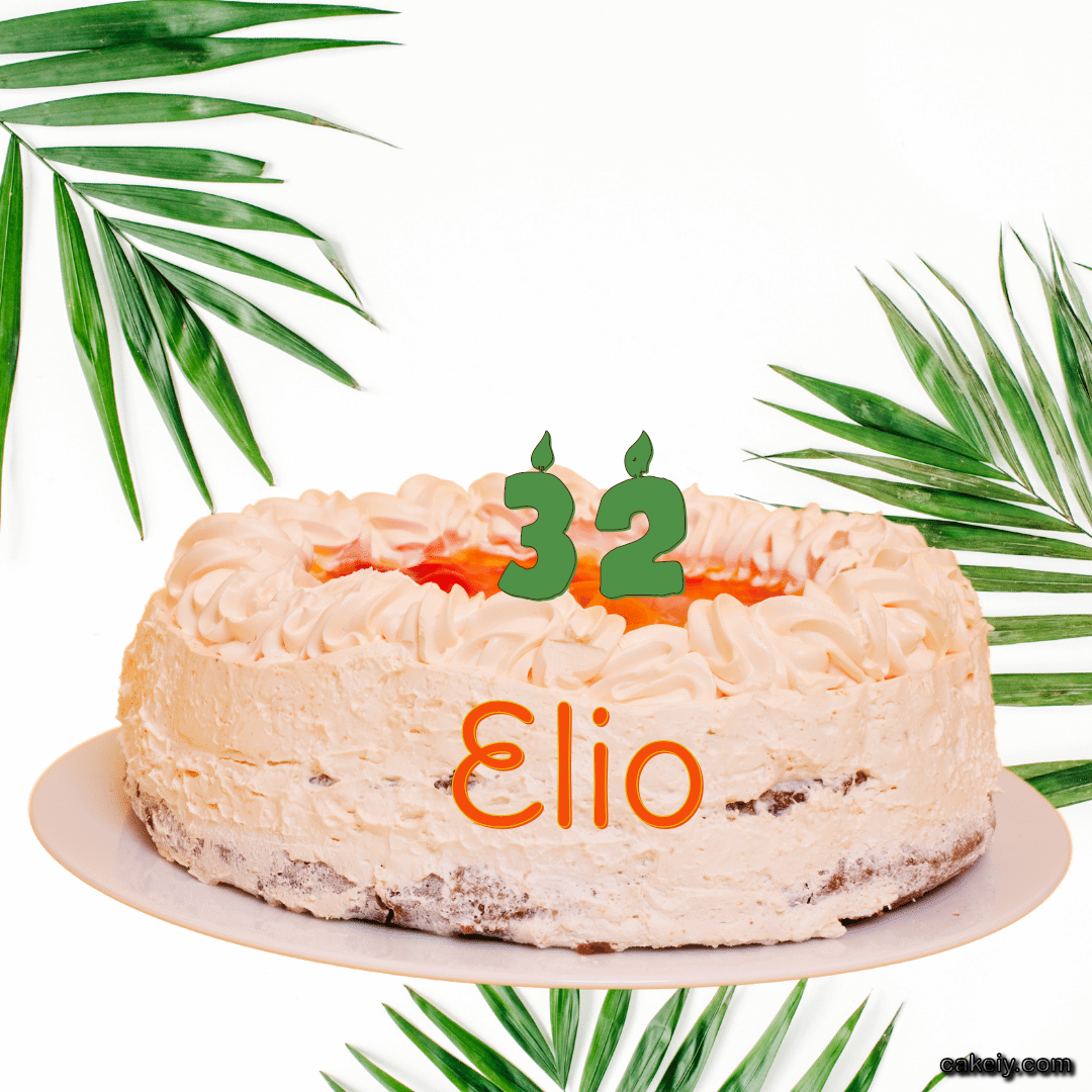 Butter Nature Theme Cake for Elio