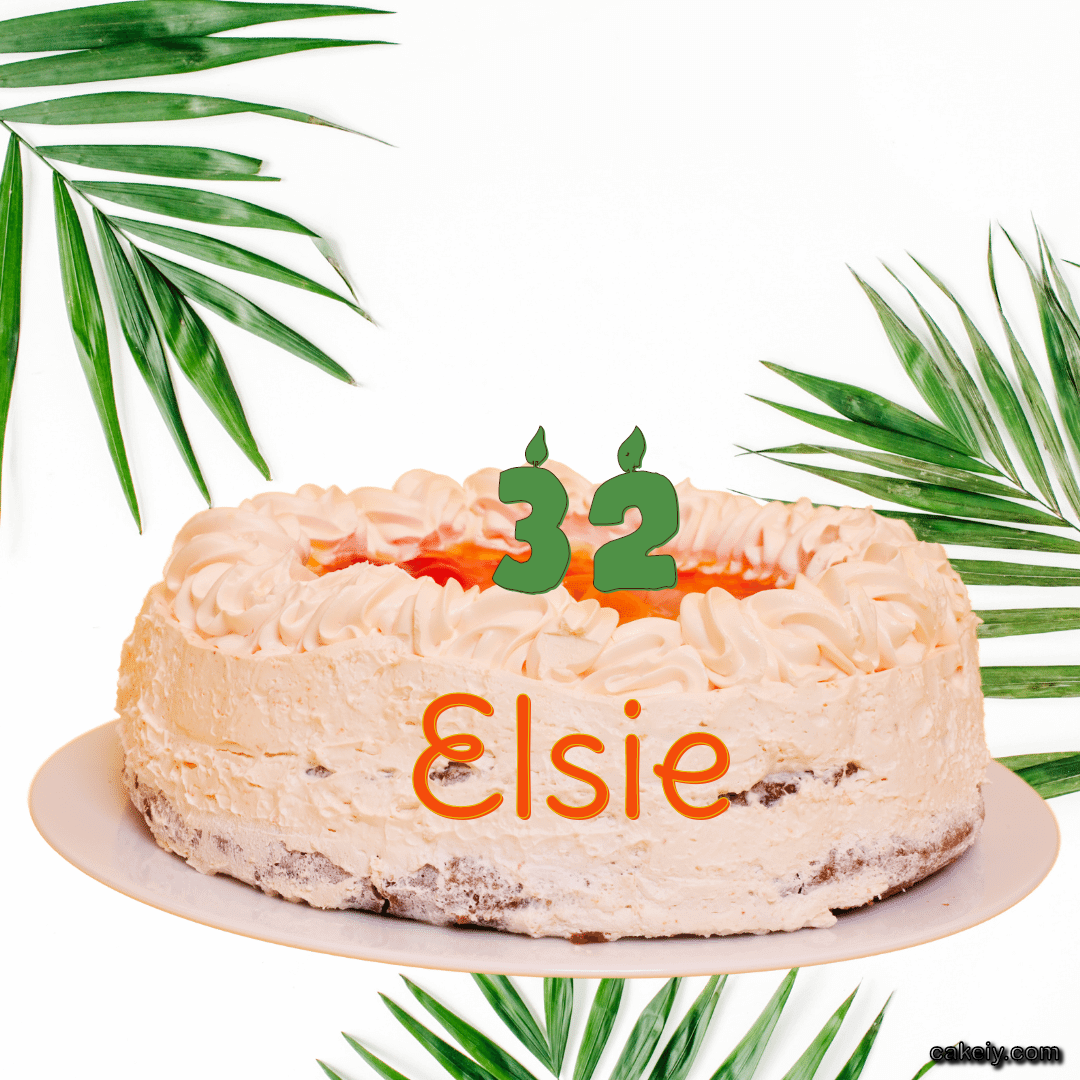Butter Nature Theme Cake for Elsie