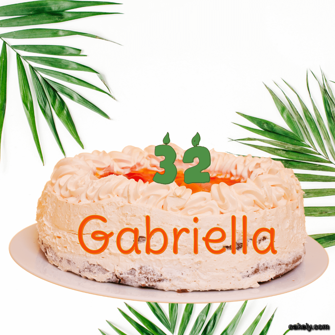 Butter Nature Theme Cake for Gabriella