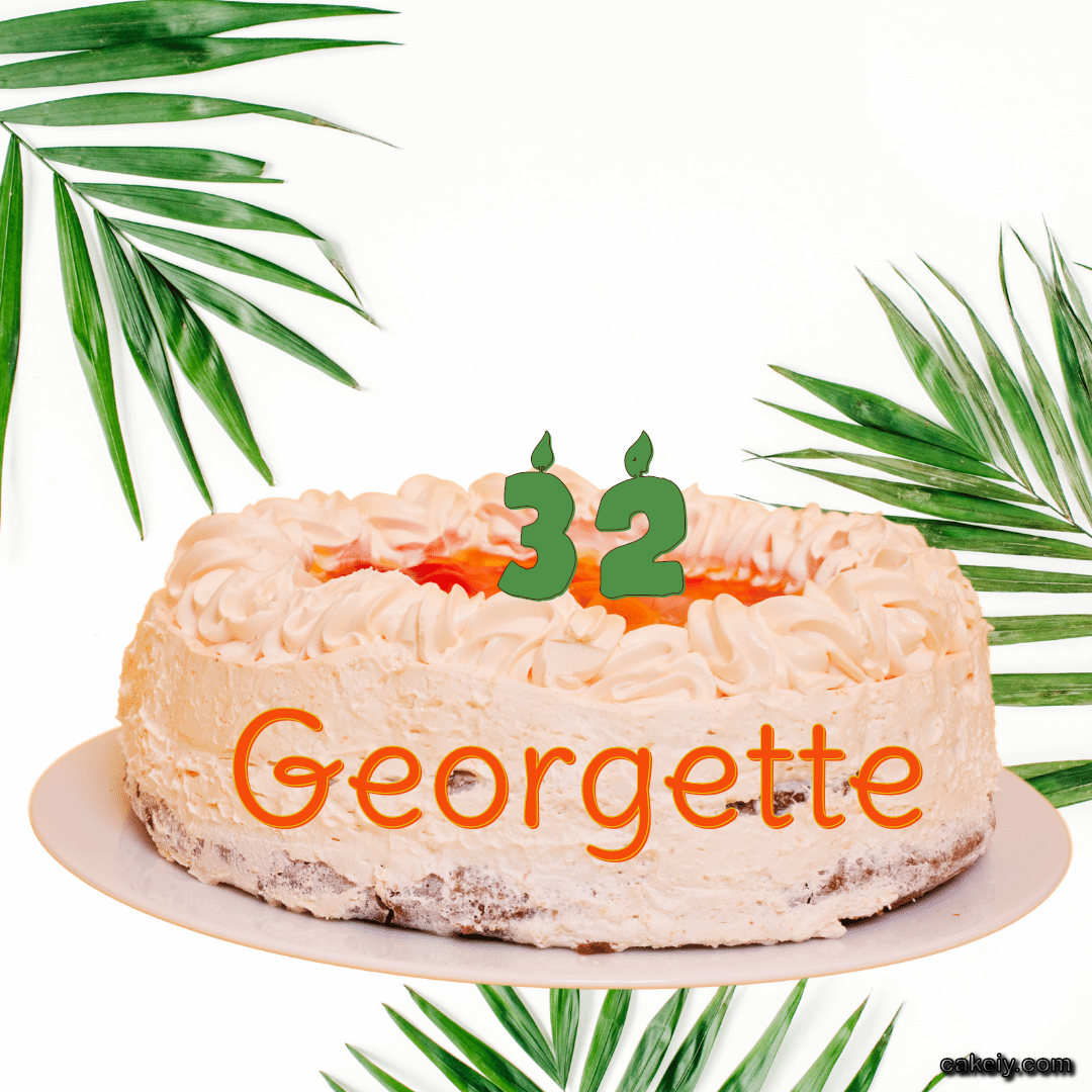 Butter Nature Theme Cake for Georgette