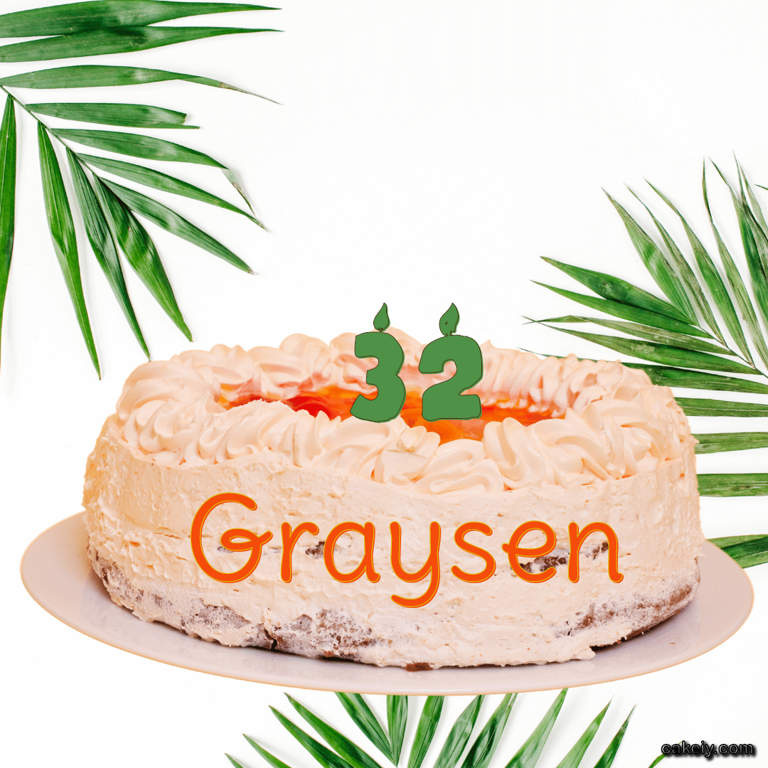 Butter Nature Theme Cake for Graysen