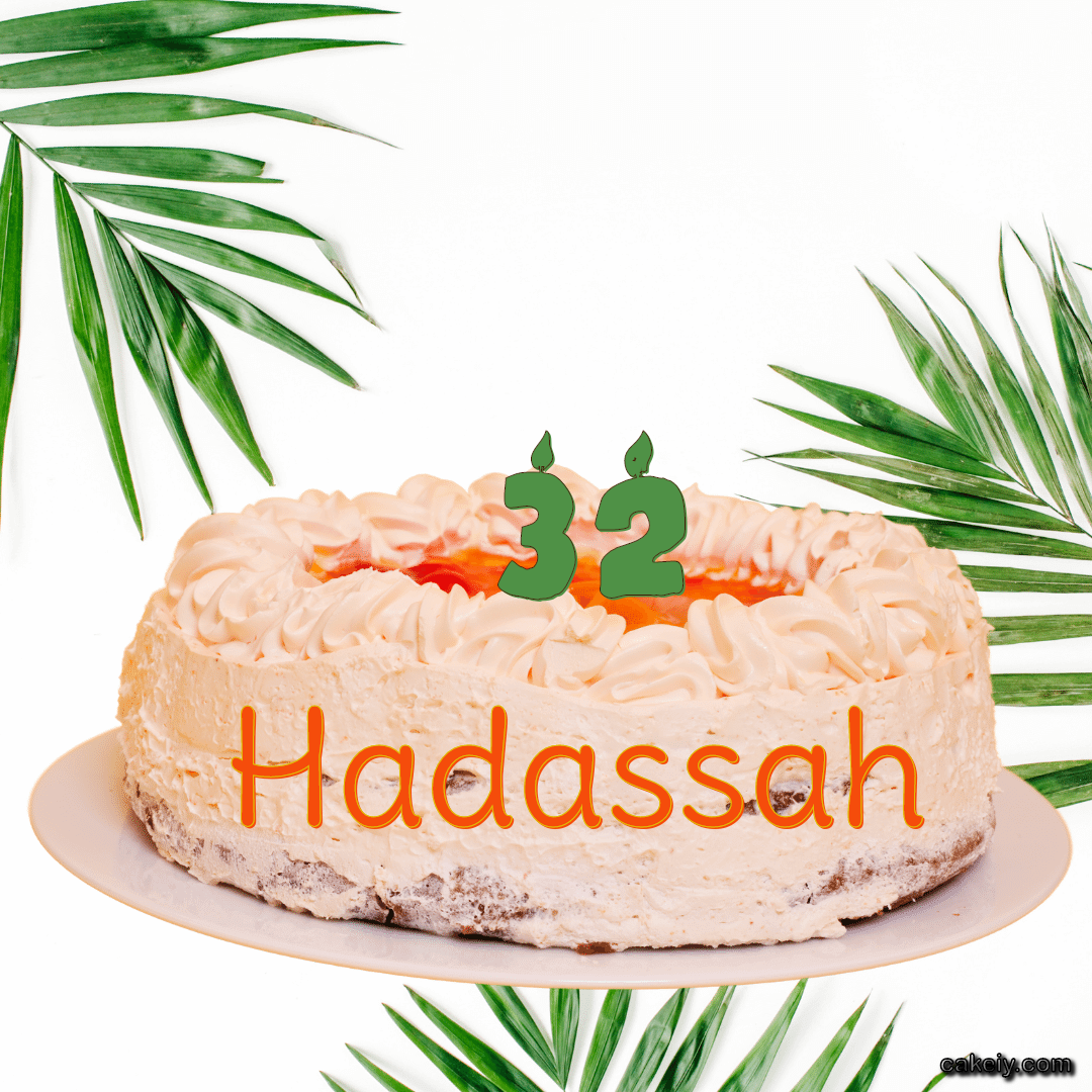Butter Nature Theme Cake for Hadassah