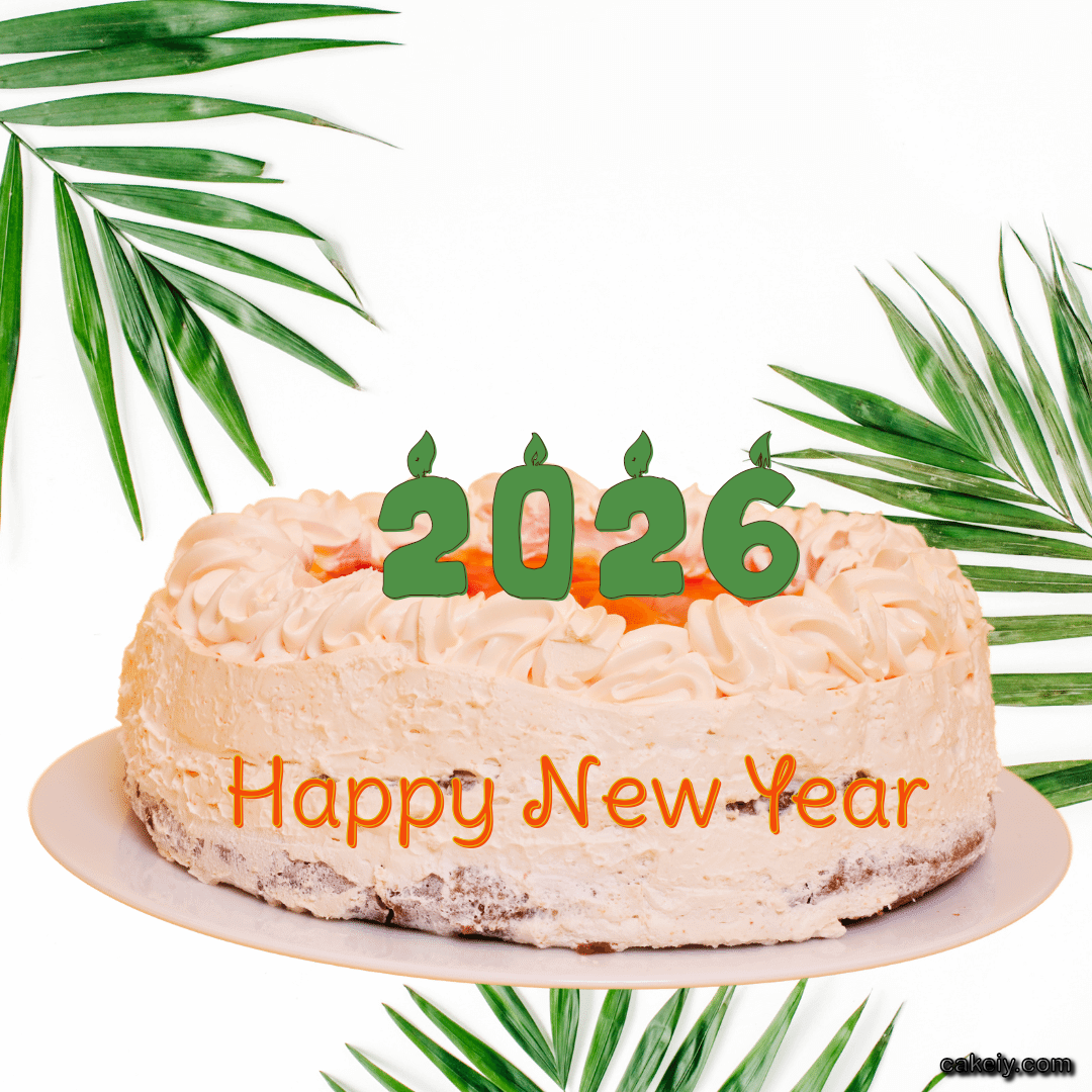 Butter Nature Theme Cake for Your Name