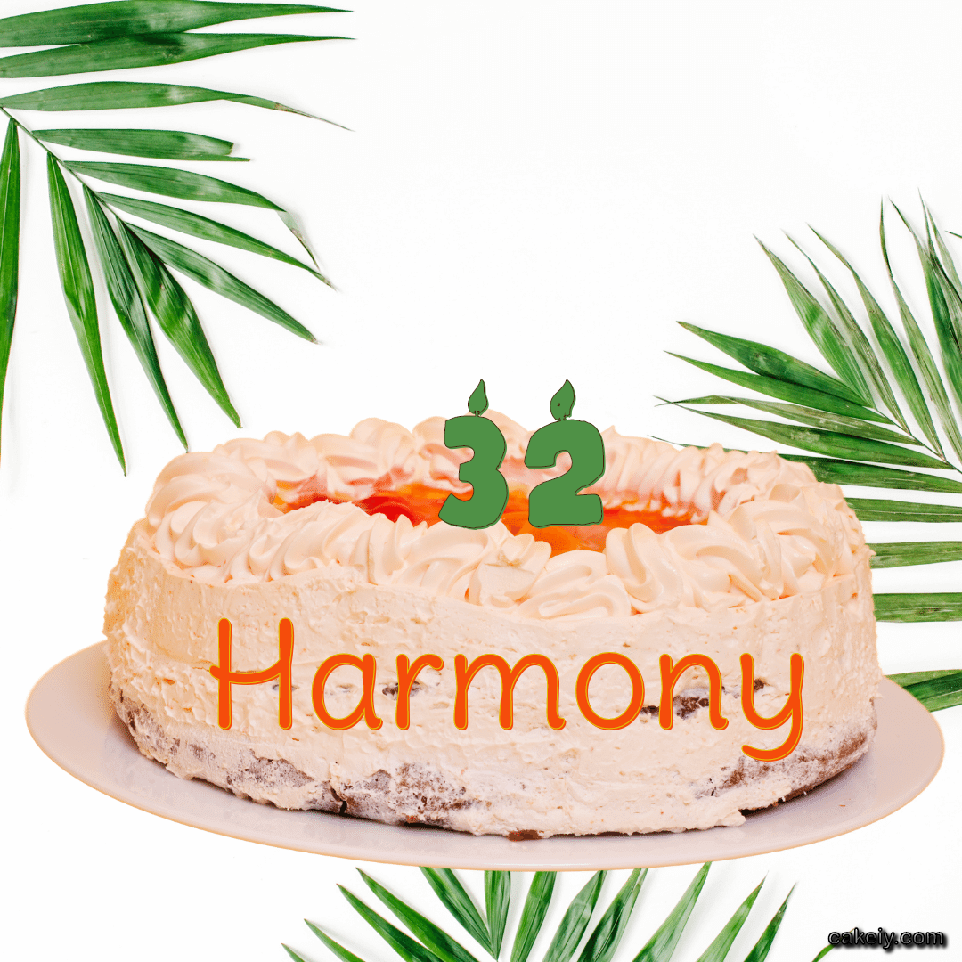 Butter Nature Theme Cake for Harmony