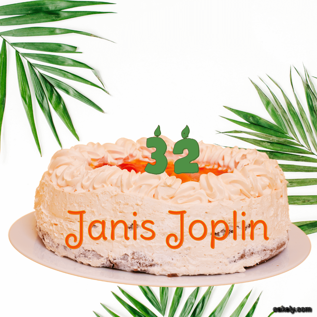 Butter Nature Theme Cake for Janis Joplin