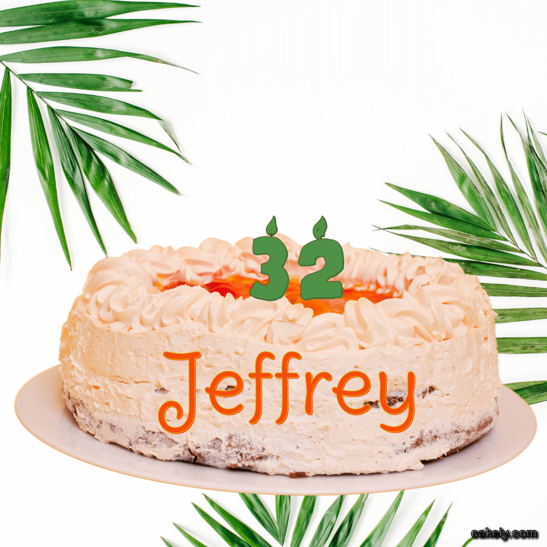 Butter Nature Theme Cake for Jeffrey