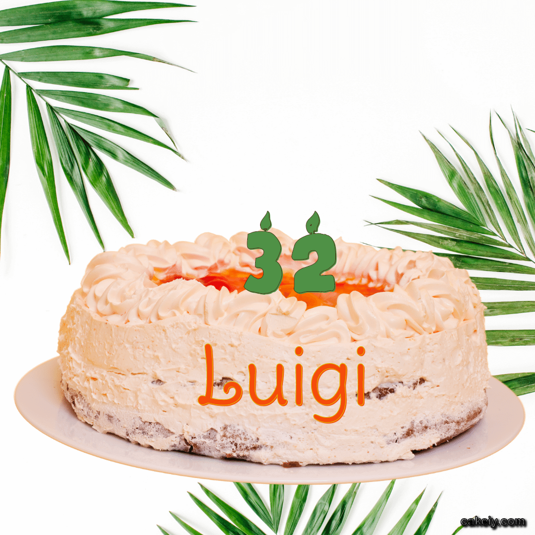 Butter Nature Theme Cake for Luigi