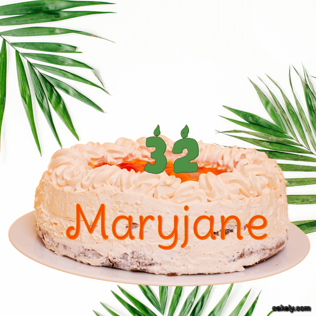 Butter Nature Theme Cake for Maryjane