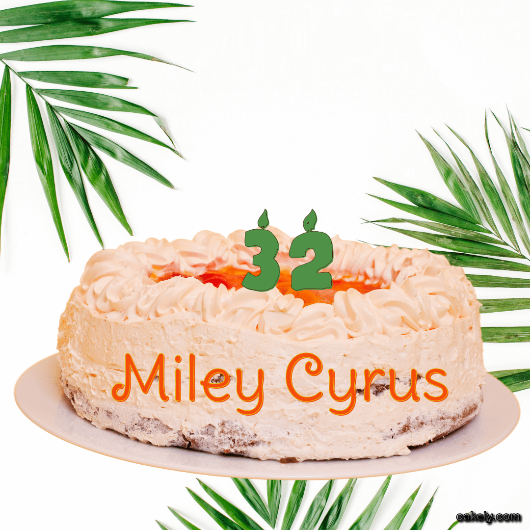 Butter Nature Theme Cake for Miley Cyrus