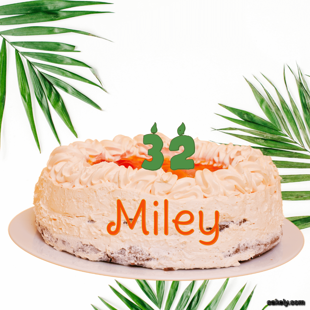 Butter Nature Theme Cake for Miley