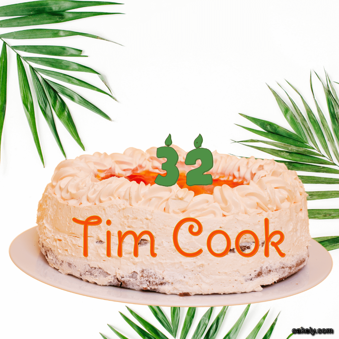 Butter Nature Theme Cake for Tim Cook