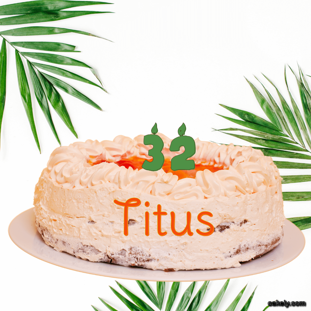 Butter Nature Theme Cake for Titus