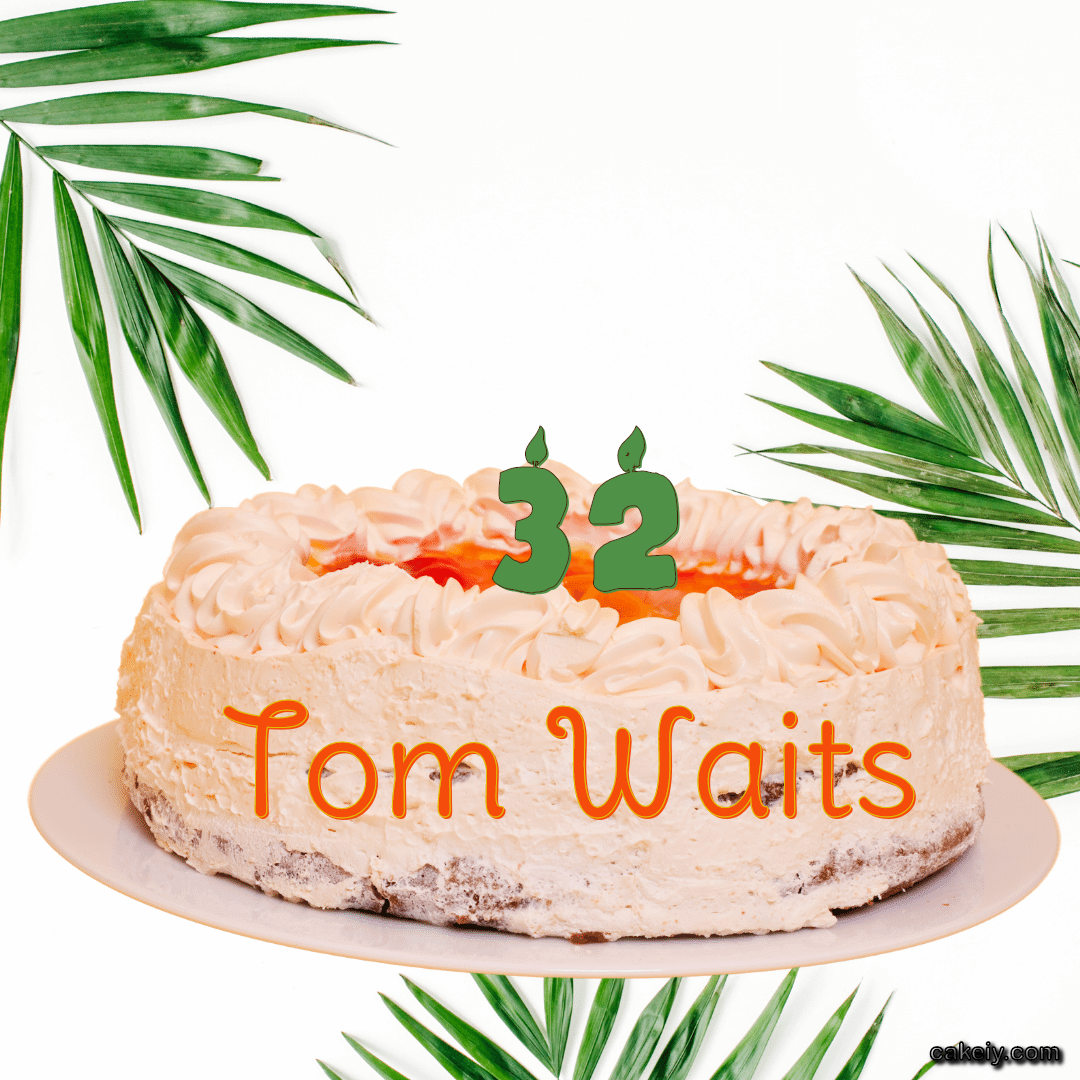 Butter Nature Theme Cake for Tom Waits