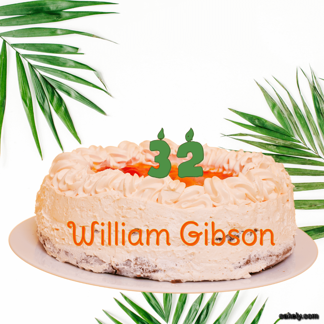 Butter Nature Theme Cake for William Gibson