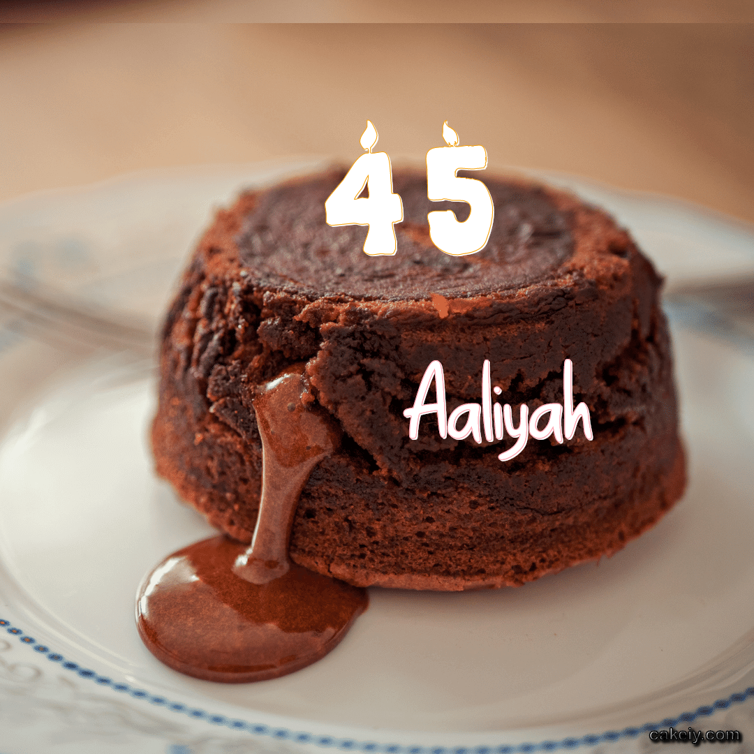 Choco Lava Cake for Aaliyah