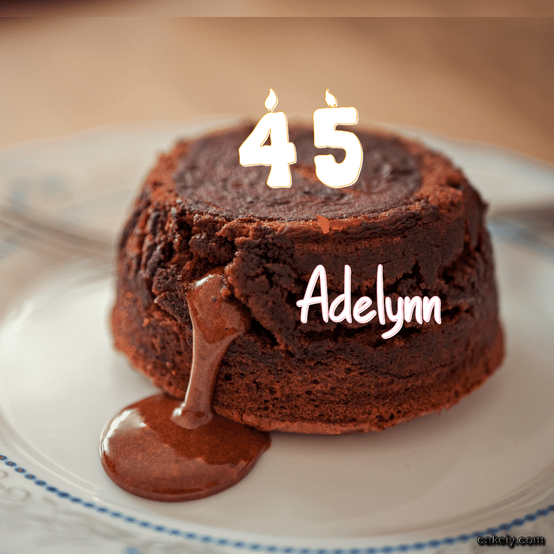 Choco Lava Cake for Adelynn
