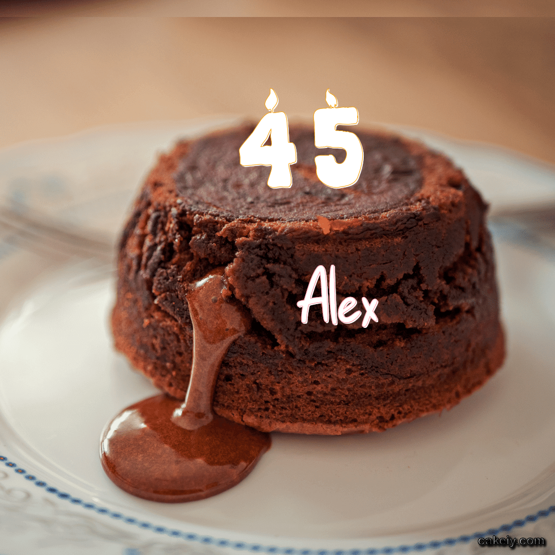 Choco Lava Cake for Alex