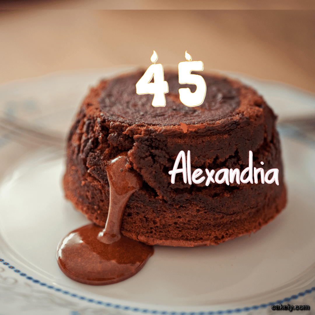 Choco Lava Cake for Alexandria