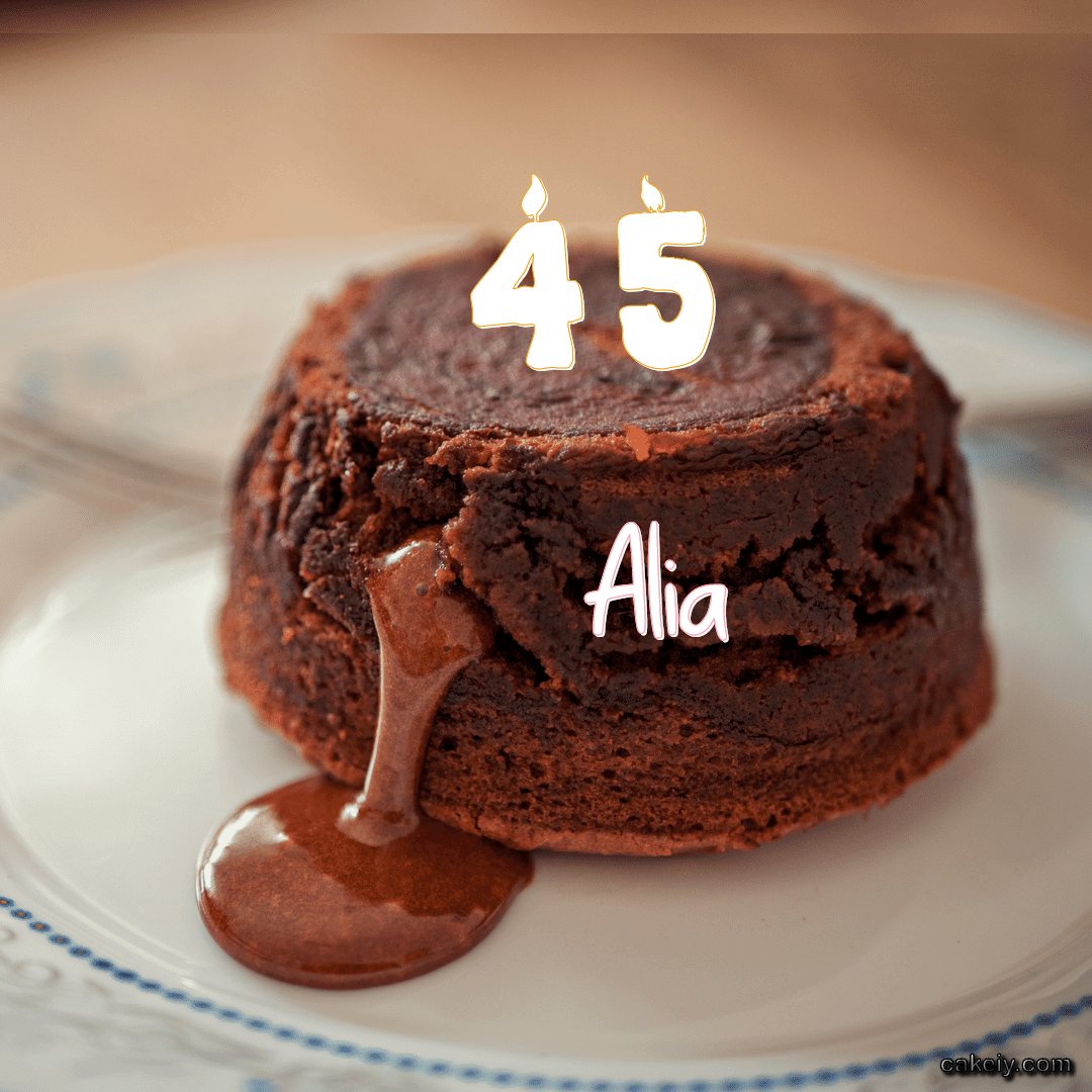 Choco Lava Cake for Alia