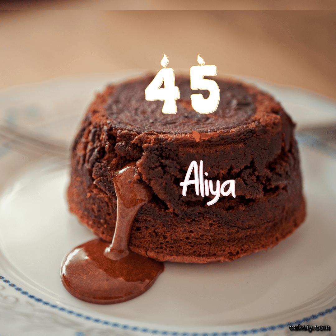 Choco Lava Cake for Aliya