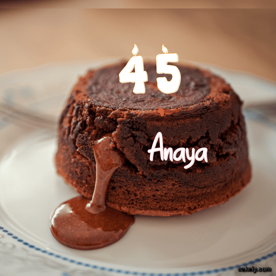 Choco Lava Cake for Anaya