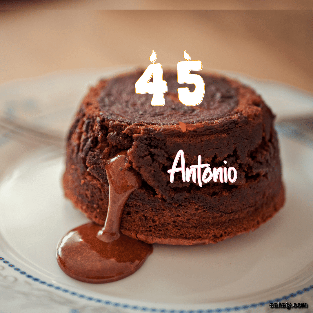 Choco Lava Cake for Antonio