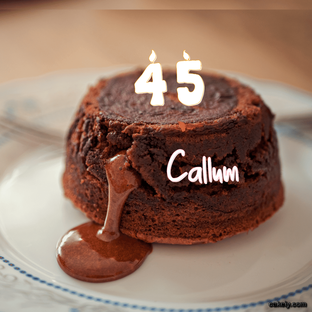 Choco Lava Cake for Callum