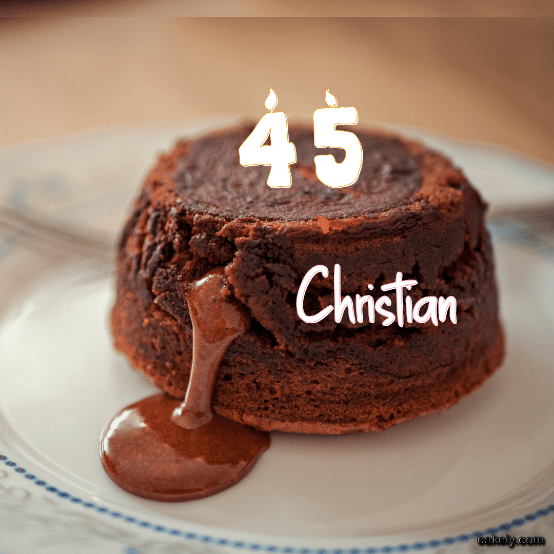 Choco Lava Cake for Christian